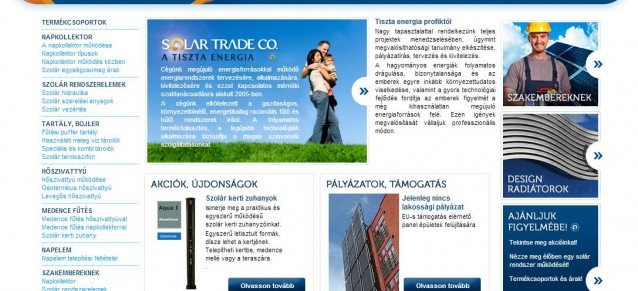 weboldal készítés - solartrade - weboldalak-keszitese.hu